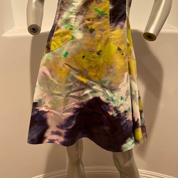 Lela Rose Sleeveless Printed fit and flare Mini dress size 8 - Picture 6 of 13
